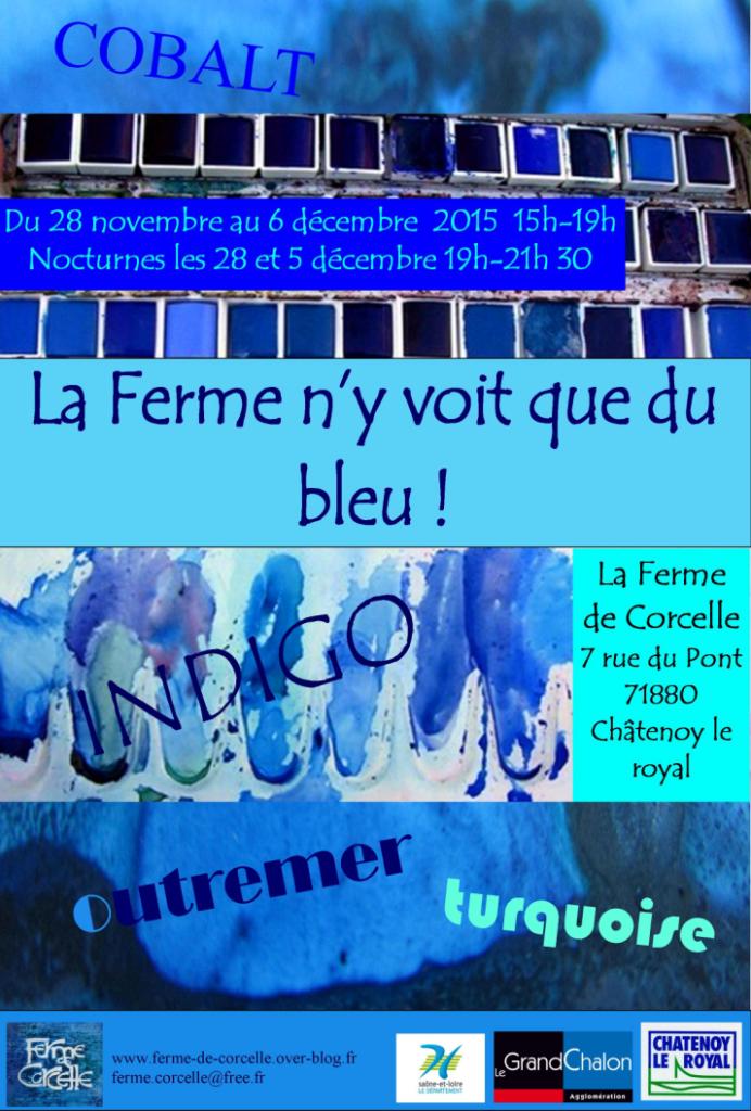 Affiche expo bleu