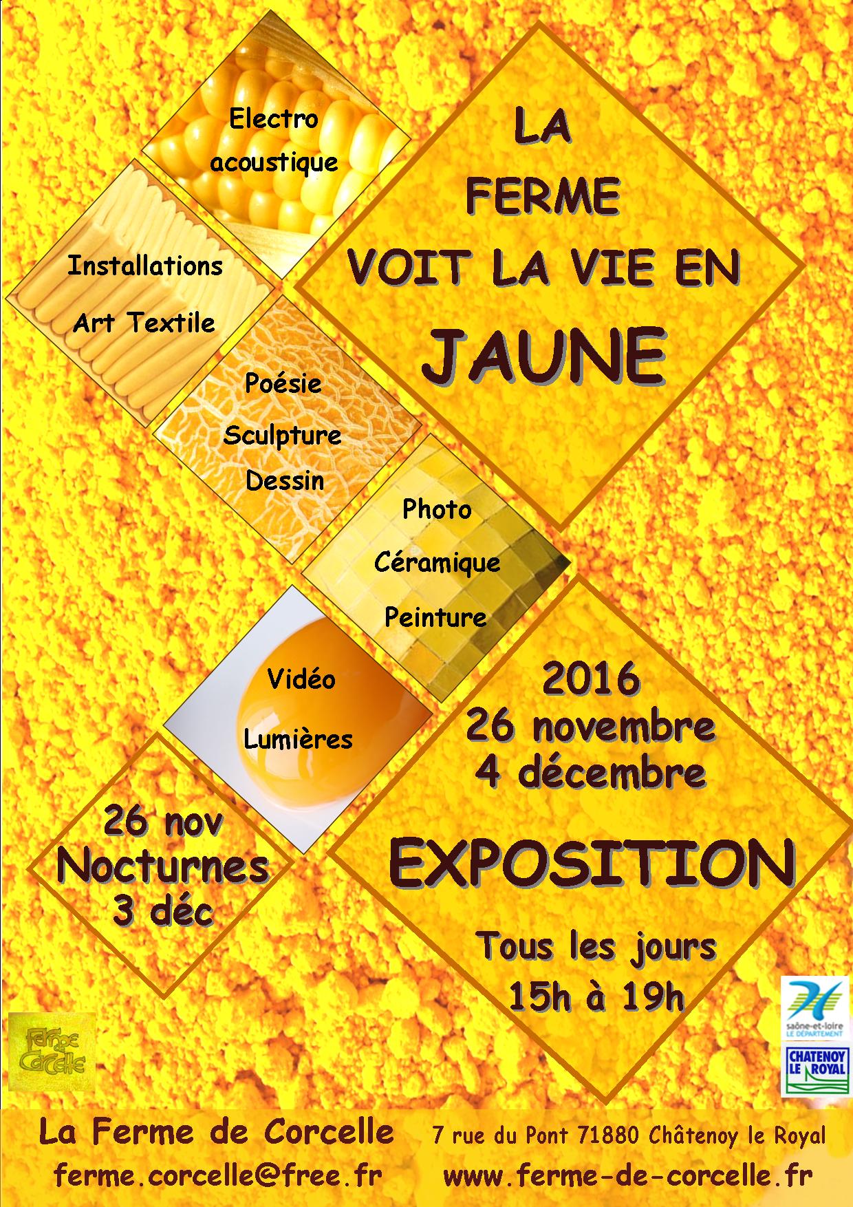 Affiche expo Jaune