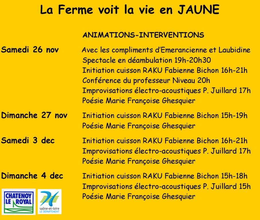 Animations expo jaune