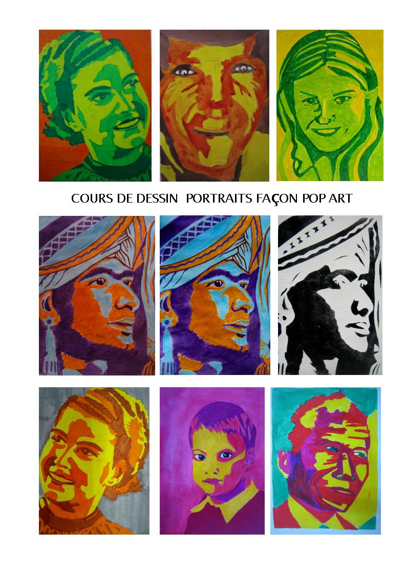 Portraits pop art