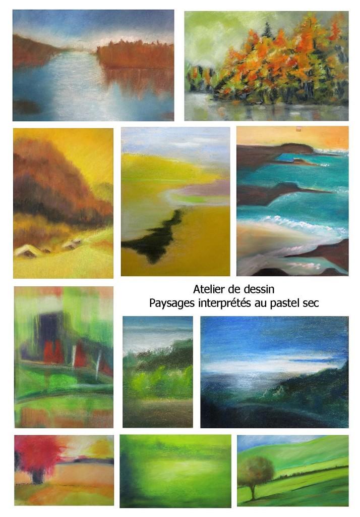 Paysages pastel sec