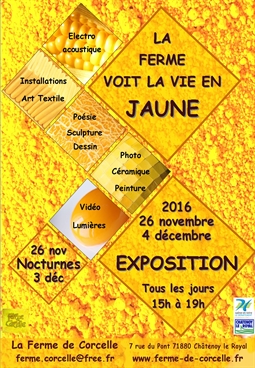 Affiche expo jaune