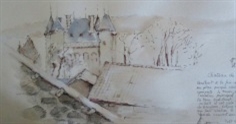 Dessin carnet chateau